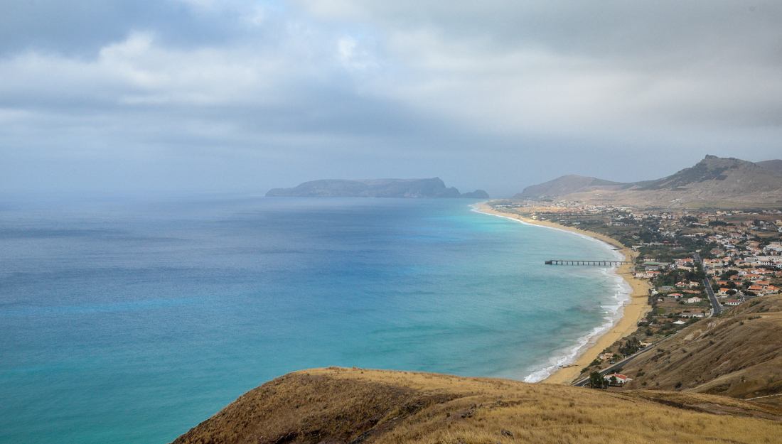 Longue plage de 9 km de Porto Santo 
