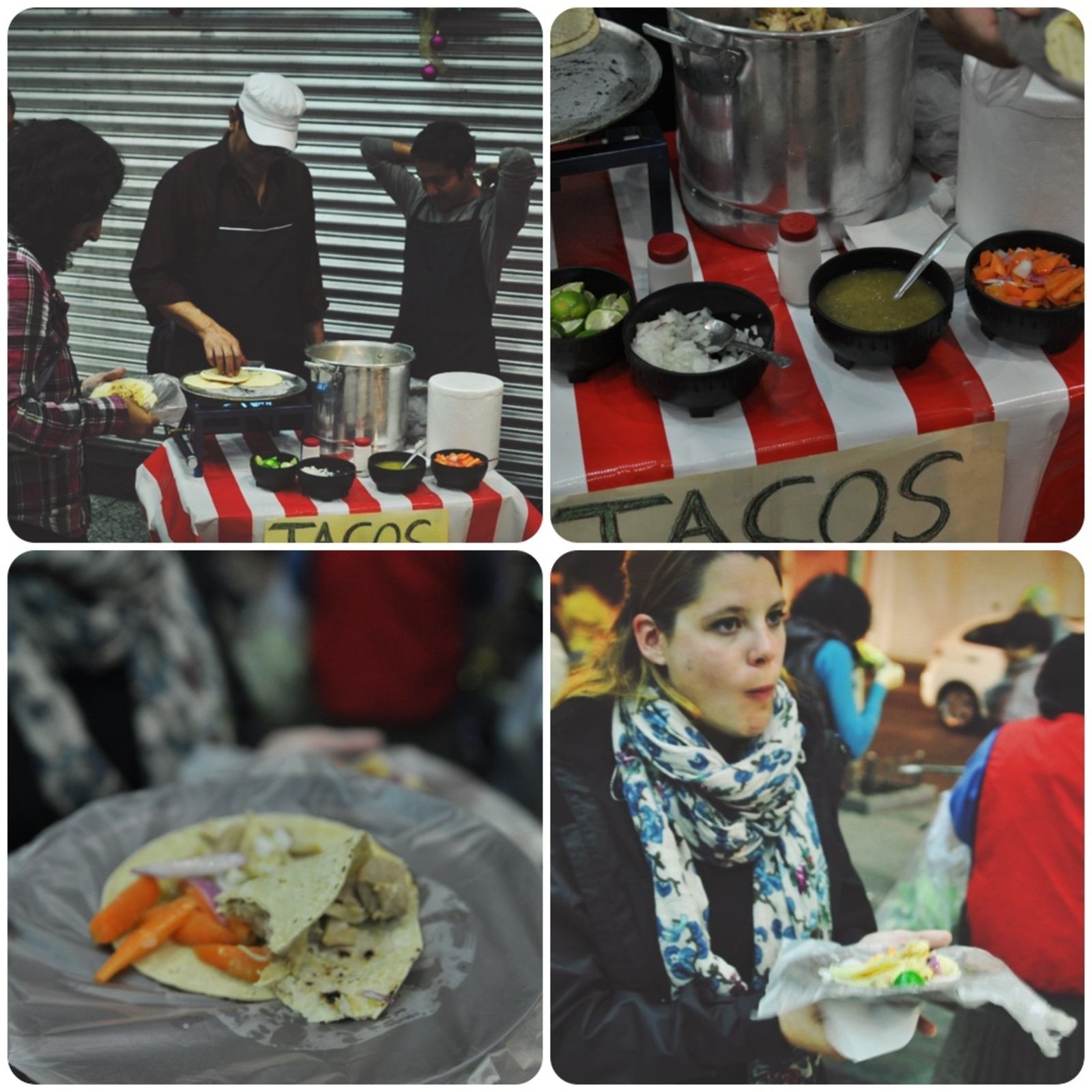 Manger des tacos dans la rue à Mexico City