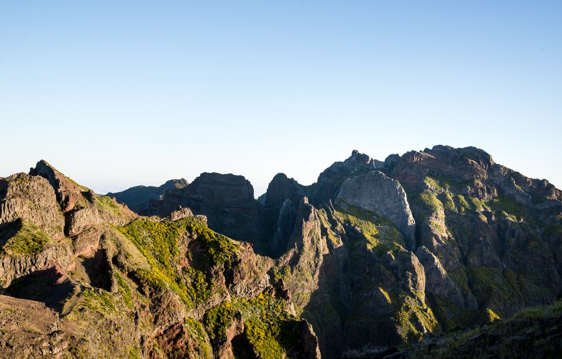 Paysages montagneux de Madère