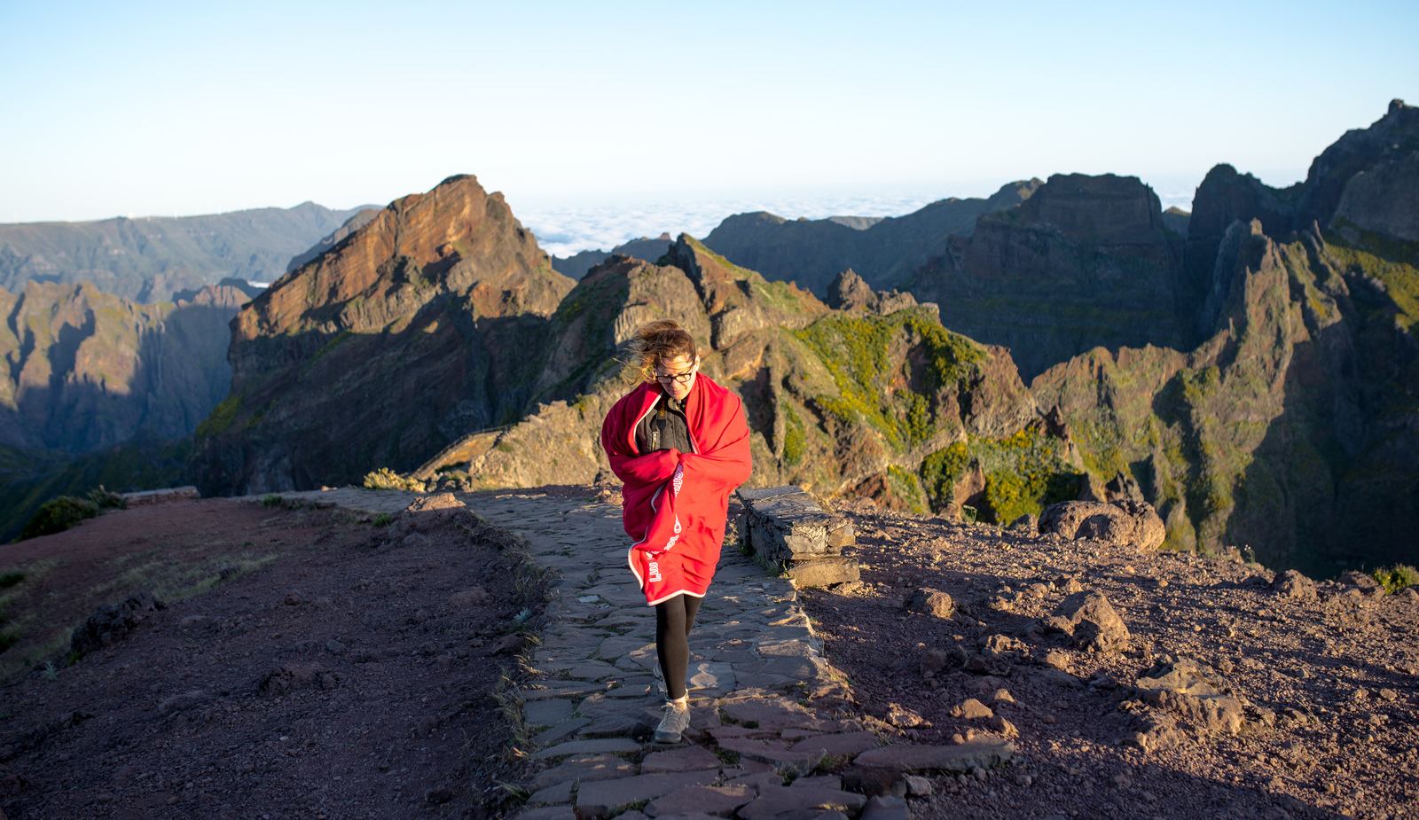 Le vent souffle en haut de Madère