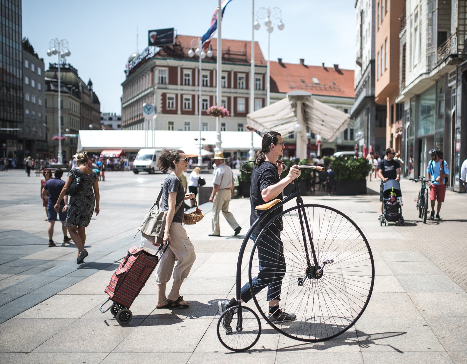 Sur la place Ban-Jelačić