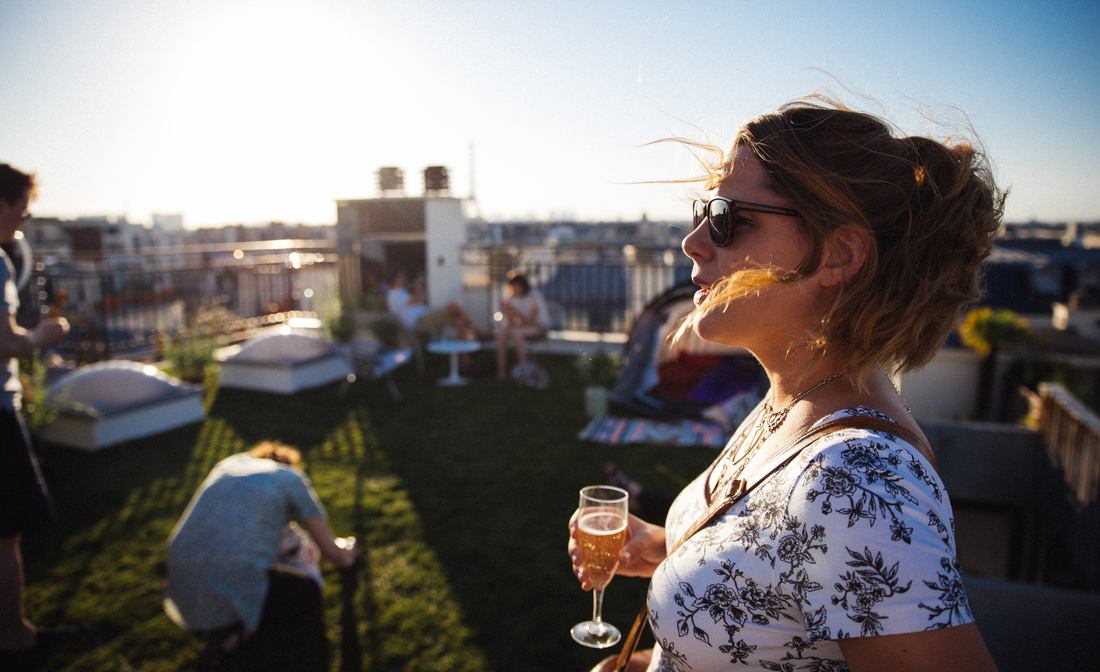 Soirée sur les toits de Paris