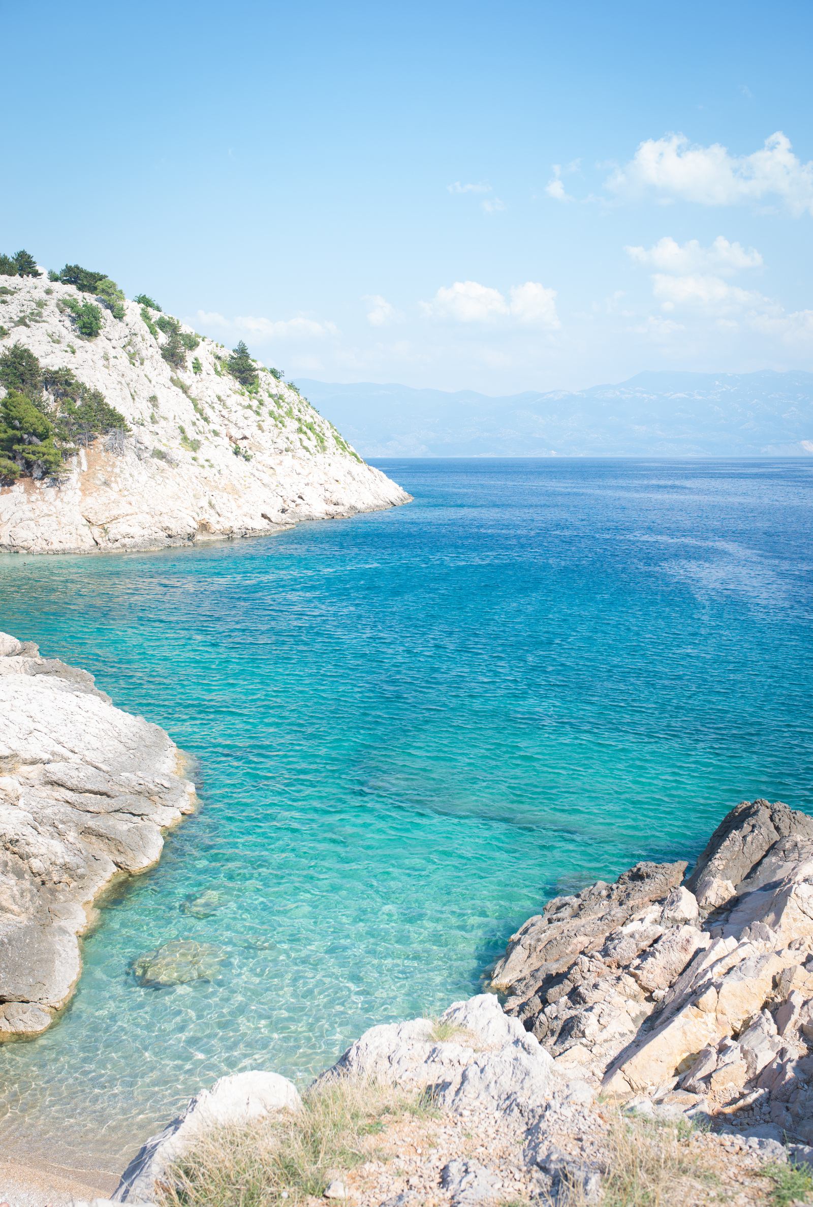Couleur de la mer en Croatie