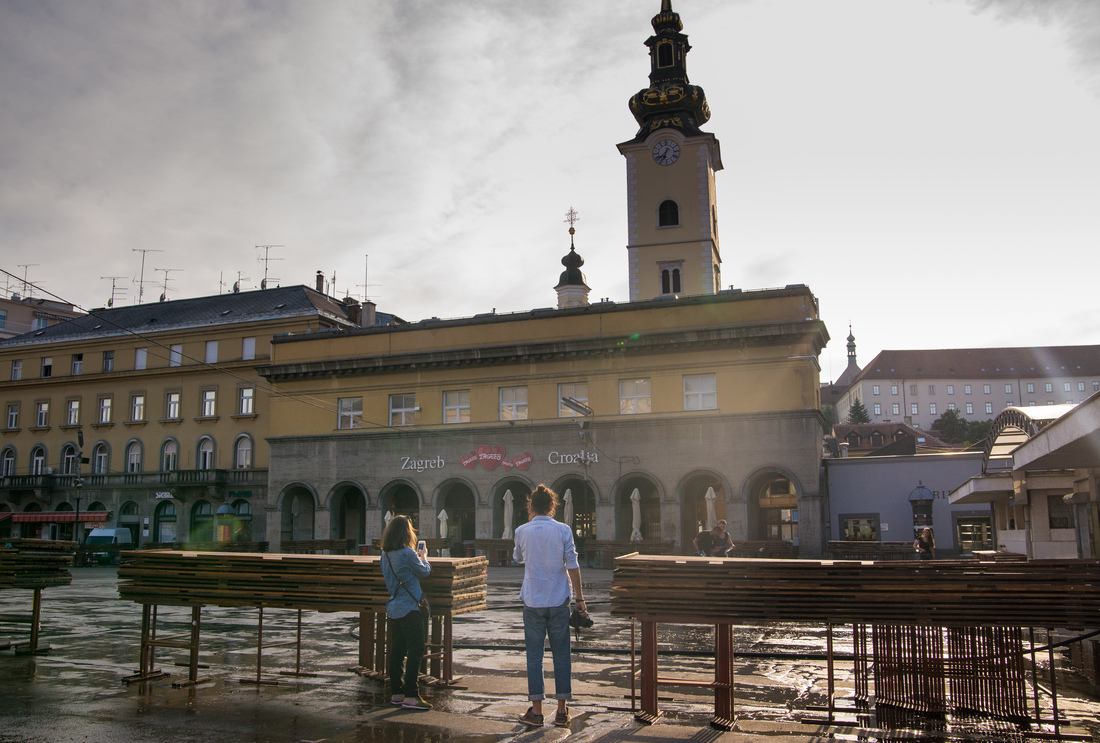 Marché Dolac le soir 