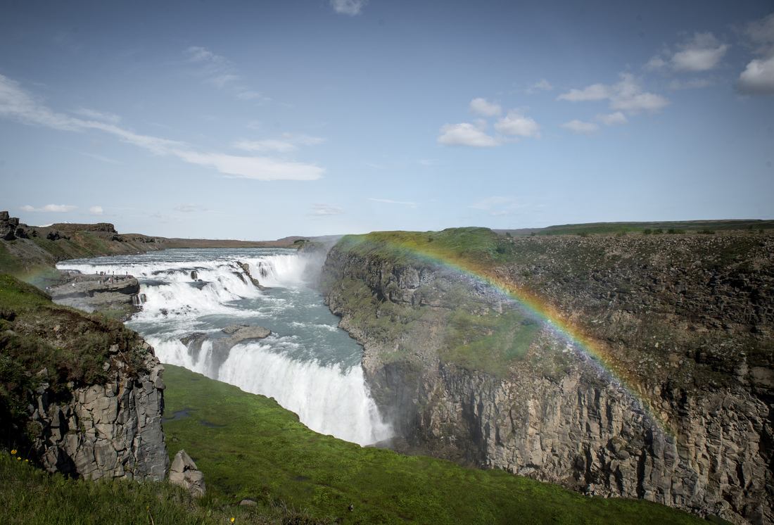 Arc en ciel sur Gullfoss