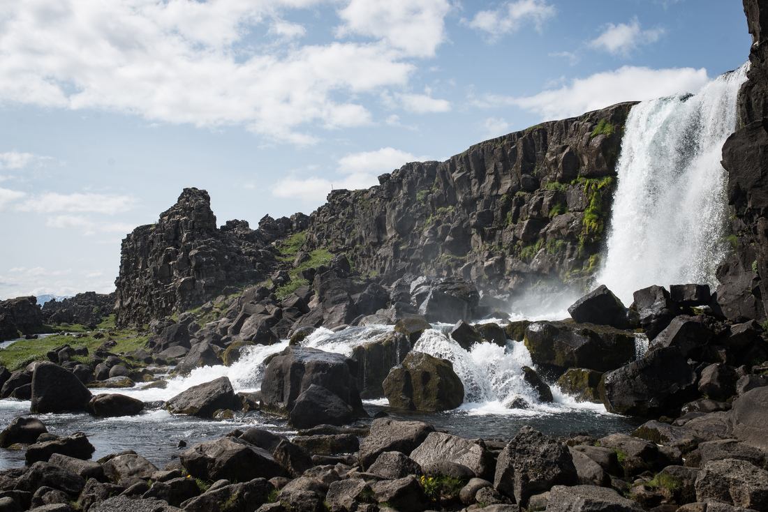 Öxarárfoss au cercle d'or