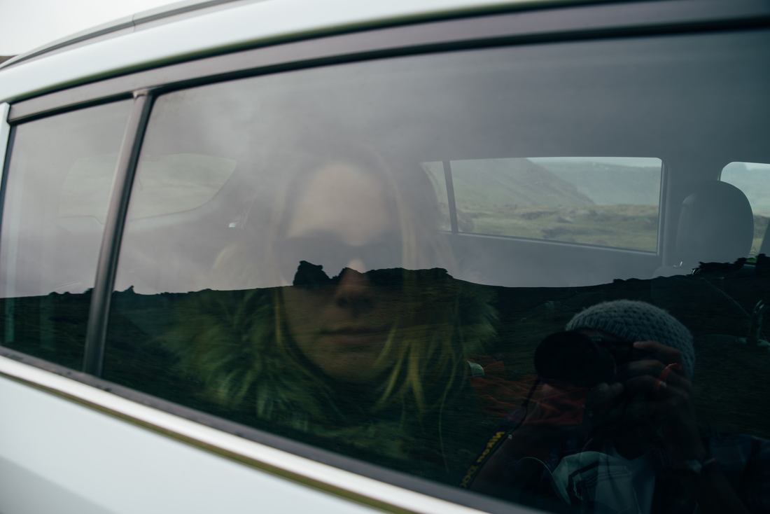 Paysage embrumé d'Islande