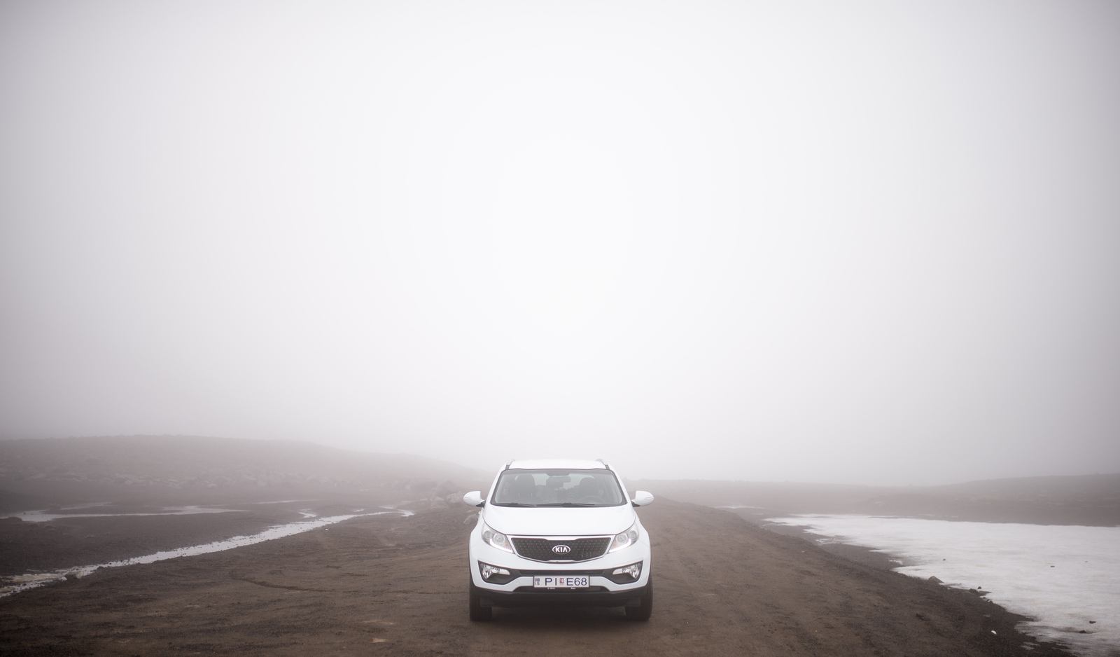 Route qui mène au glacier Snaefellsjökull