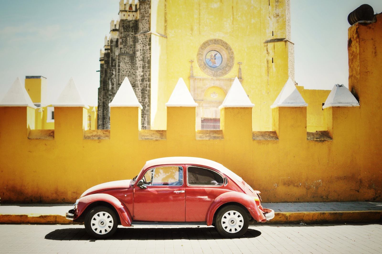 Coccinelle dans les rues de Puebla