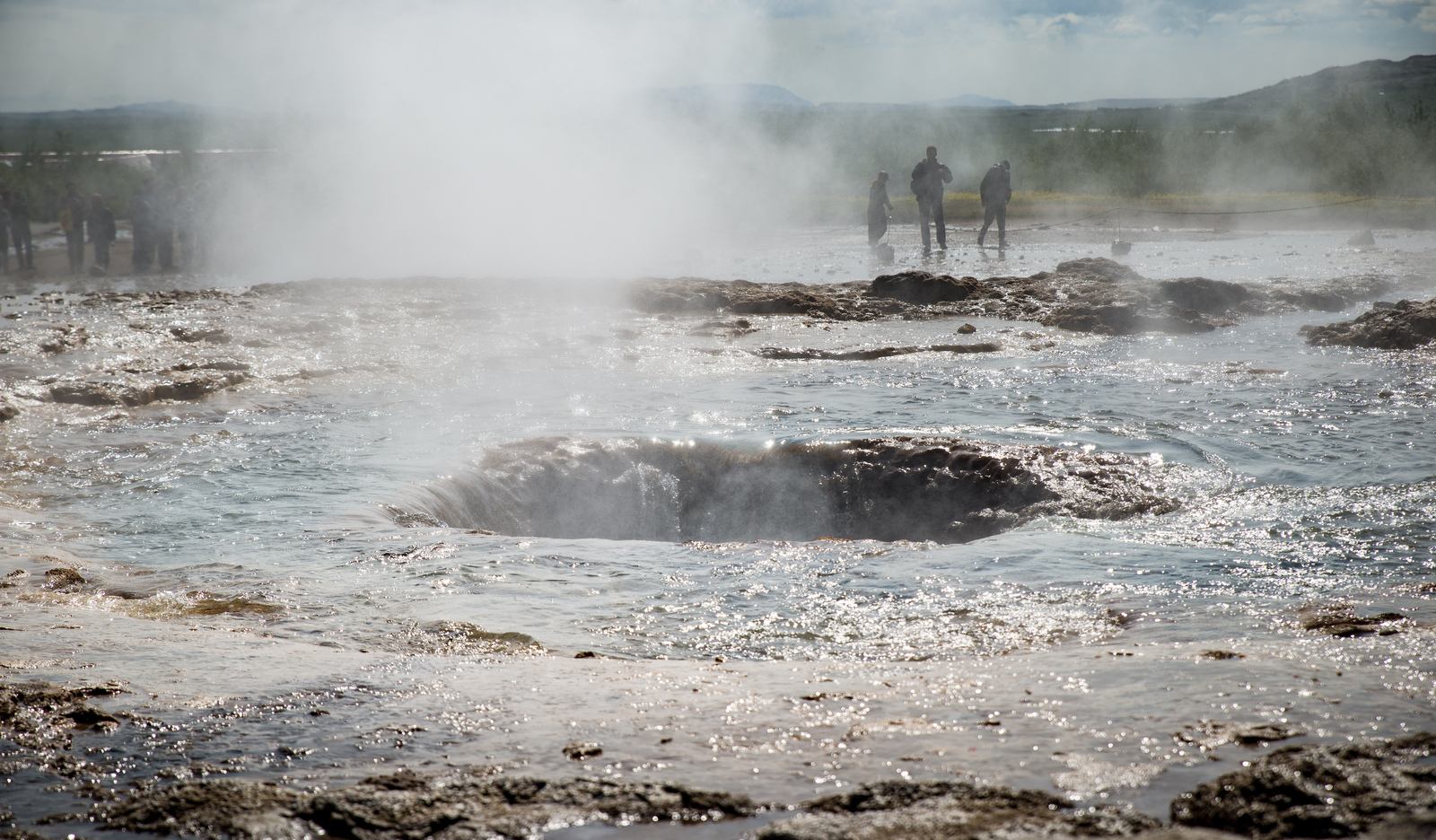 Strokkur après éruption