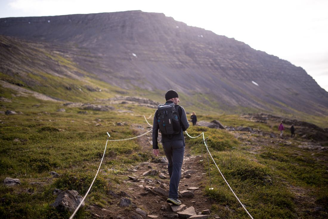En route pour la cascade Dynjandi