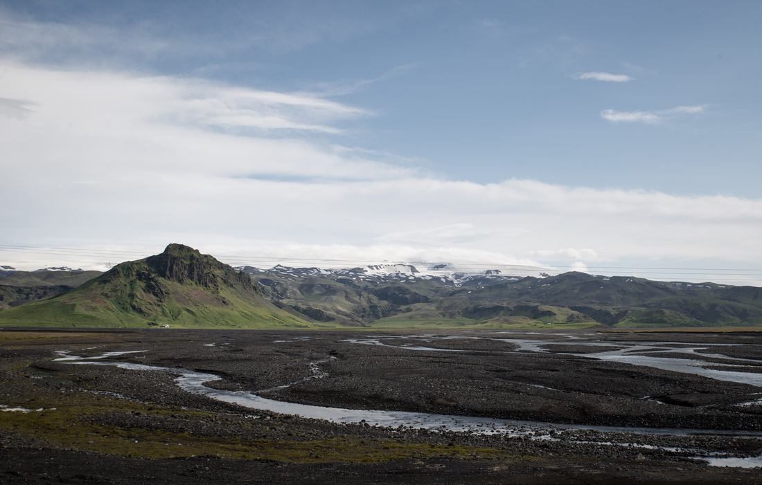 Paysages typiques de Solheimasandur