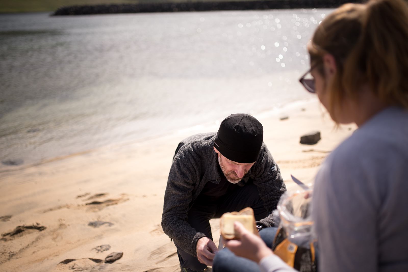Pause déjeuner sur la petite plage