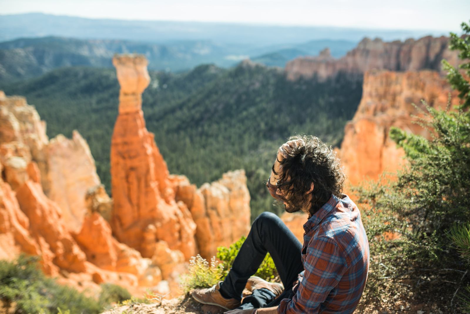 Seb devant Agua Canyon