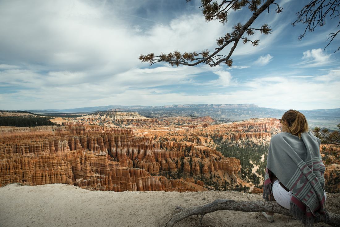 Manue devant Inspiration Point 