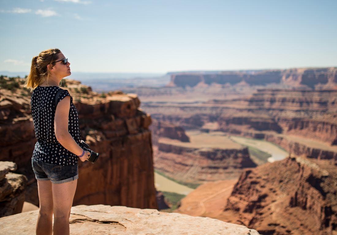 Manue devant Dead Horse