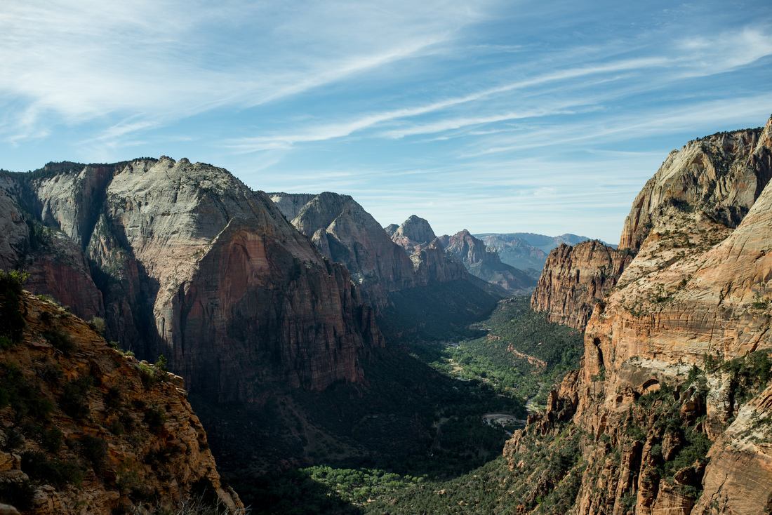 En haut du Angels landing trail 