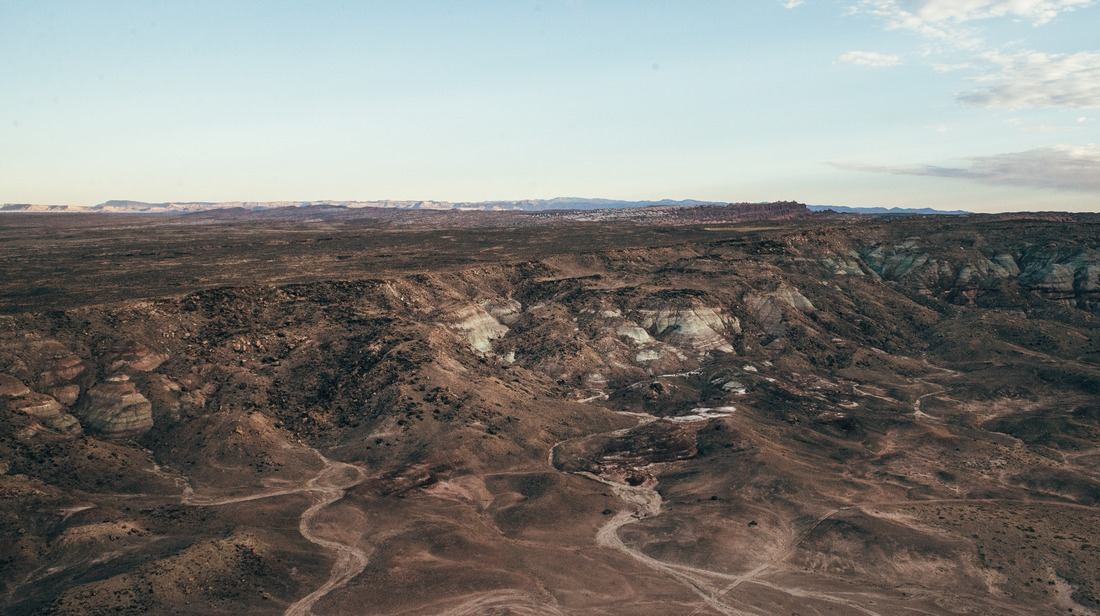 Paysages depuis la montgolfière 