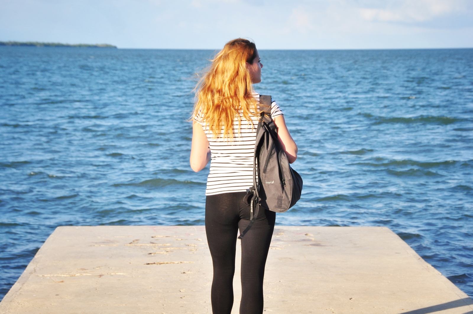 Soleil couchant et mer à Belize City