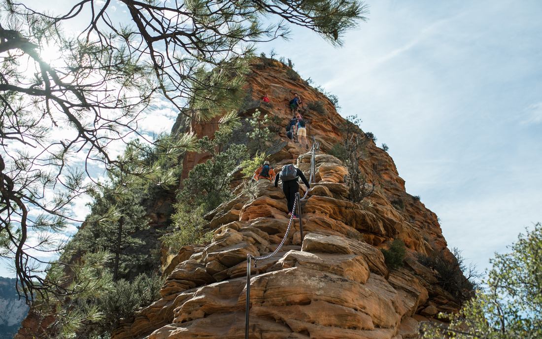Grimpée quasi à la verticale 