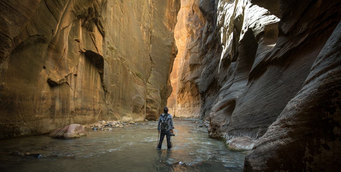 Les vertigineuses parois des Narrows