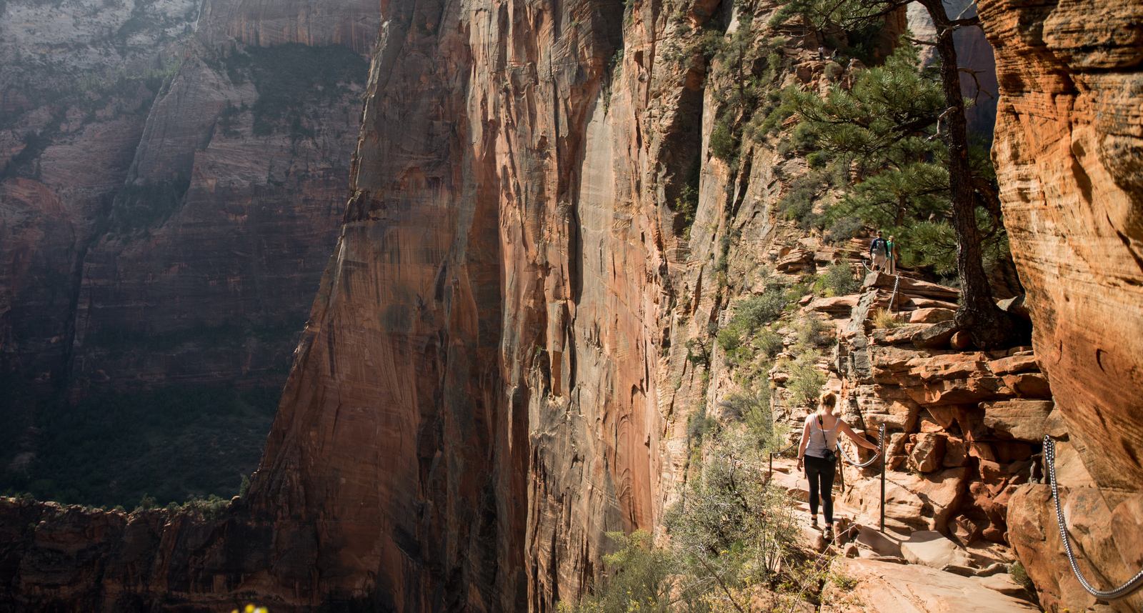 Manue entamant la seconde partie du trail Manue entamant la seconde partie du trail
