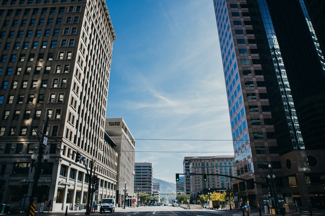 Les rues de Salt Lake City 