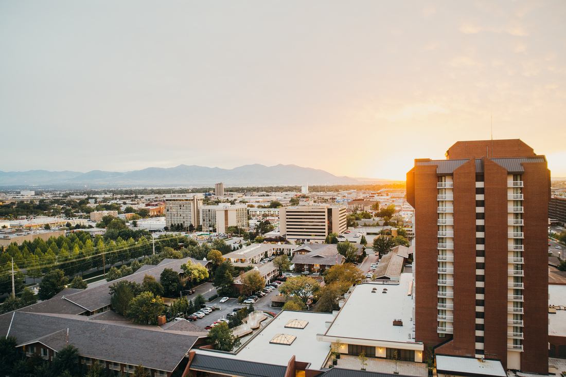 Coucher de soleil sur Salt Lake