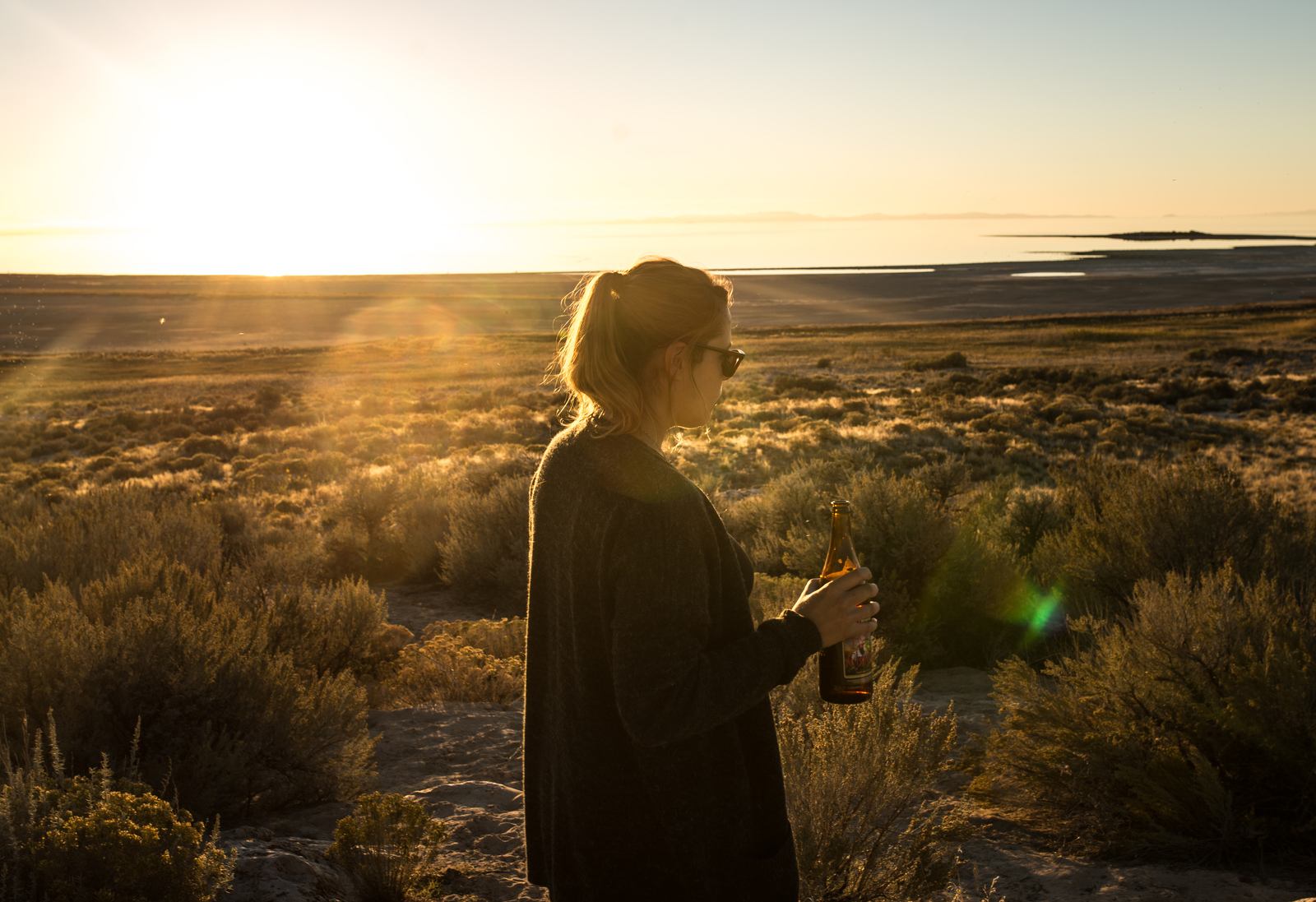 Profiter d'un beau coucher de soleil