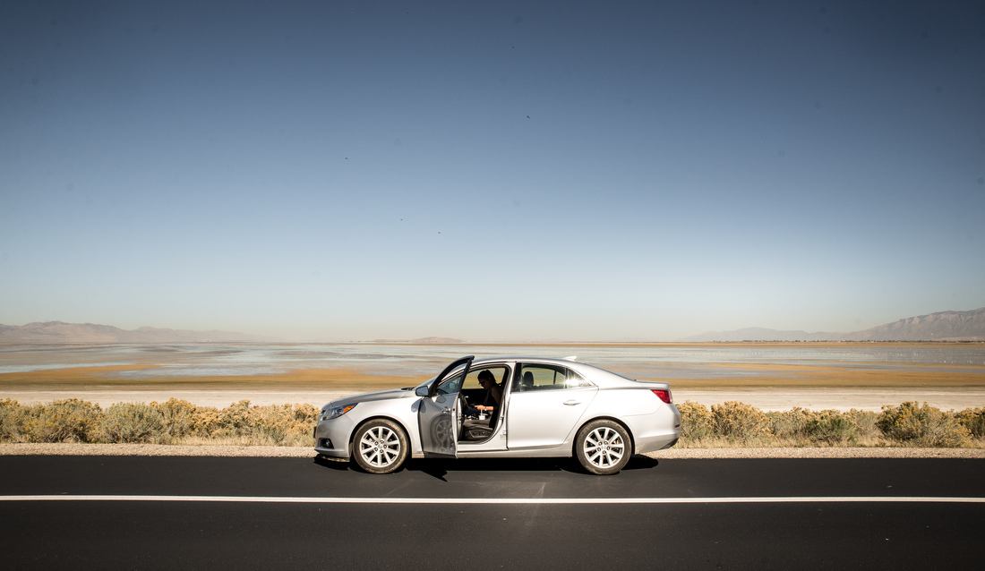 Petite pause sur la superbe route