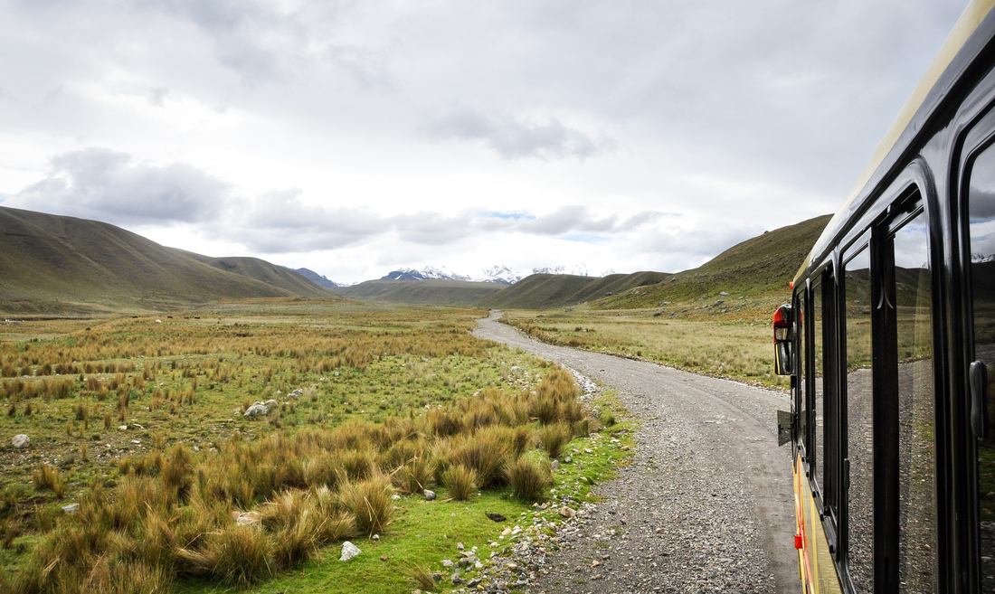 Sur la route direction la cordillère blanche