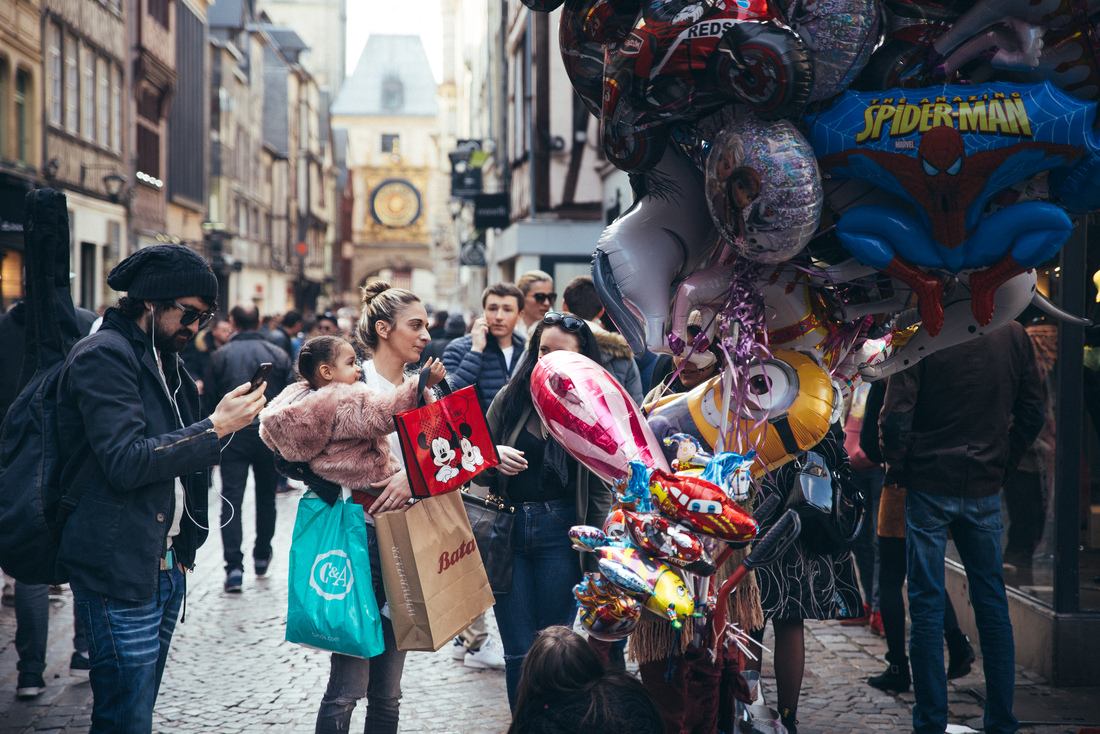Dans les rues du vieux Rouen