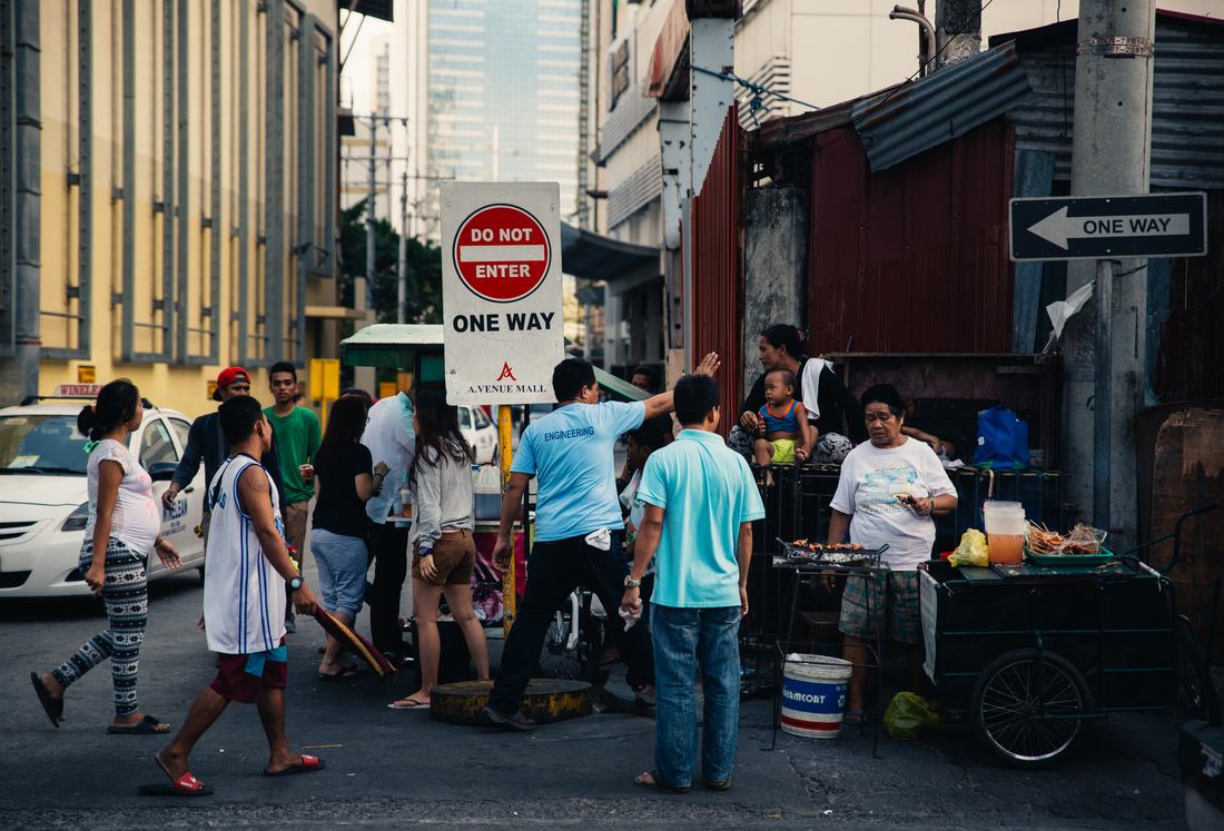 Non loin de notre hotel à Manille