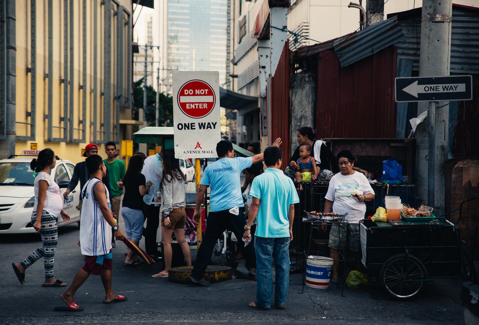 Scène de vie à Manille