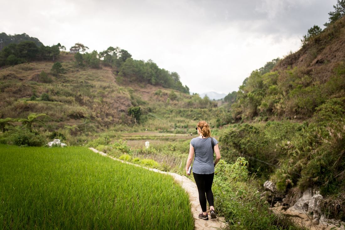 Sur la route de la cascade