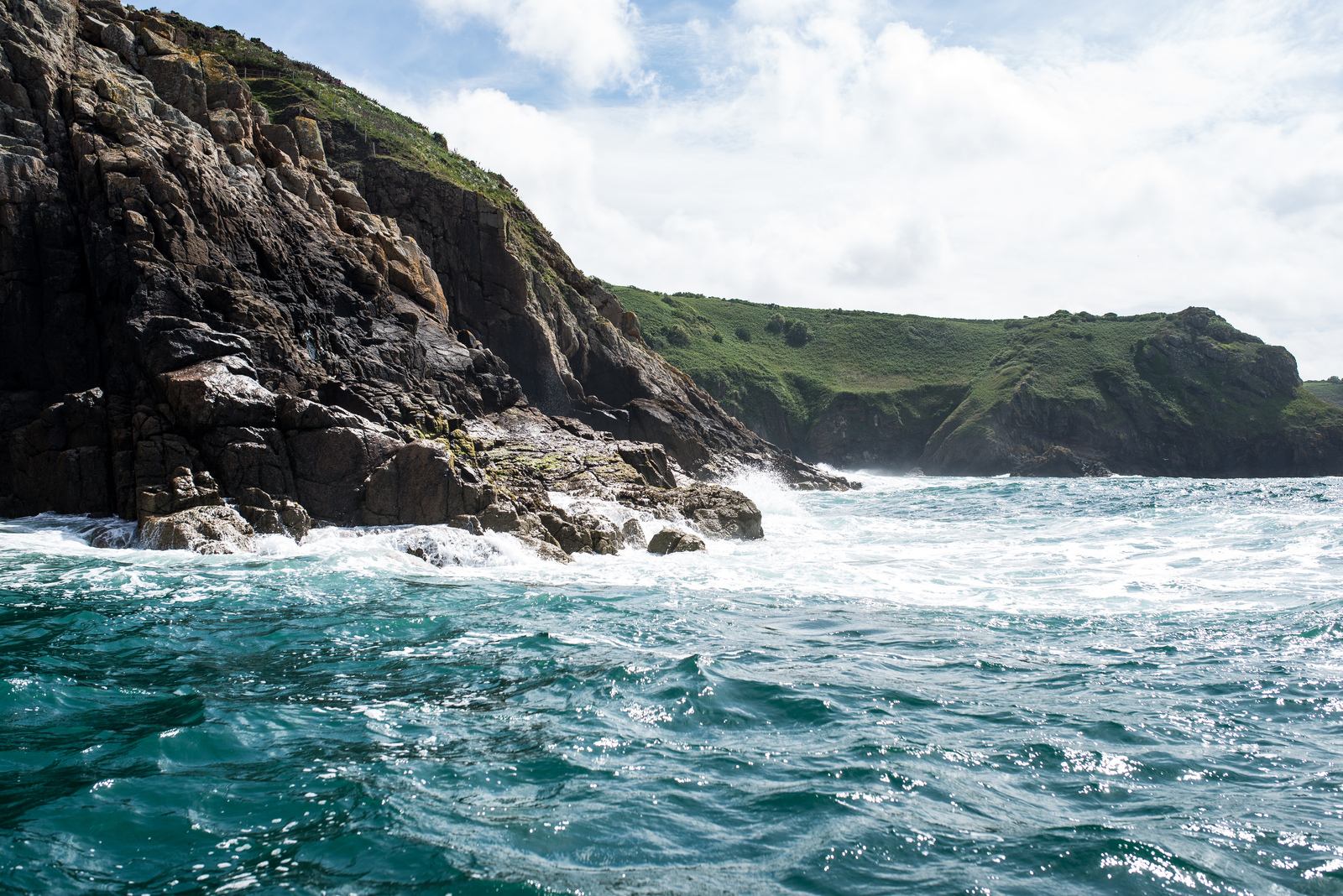 Jersey depuis la mer 
