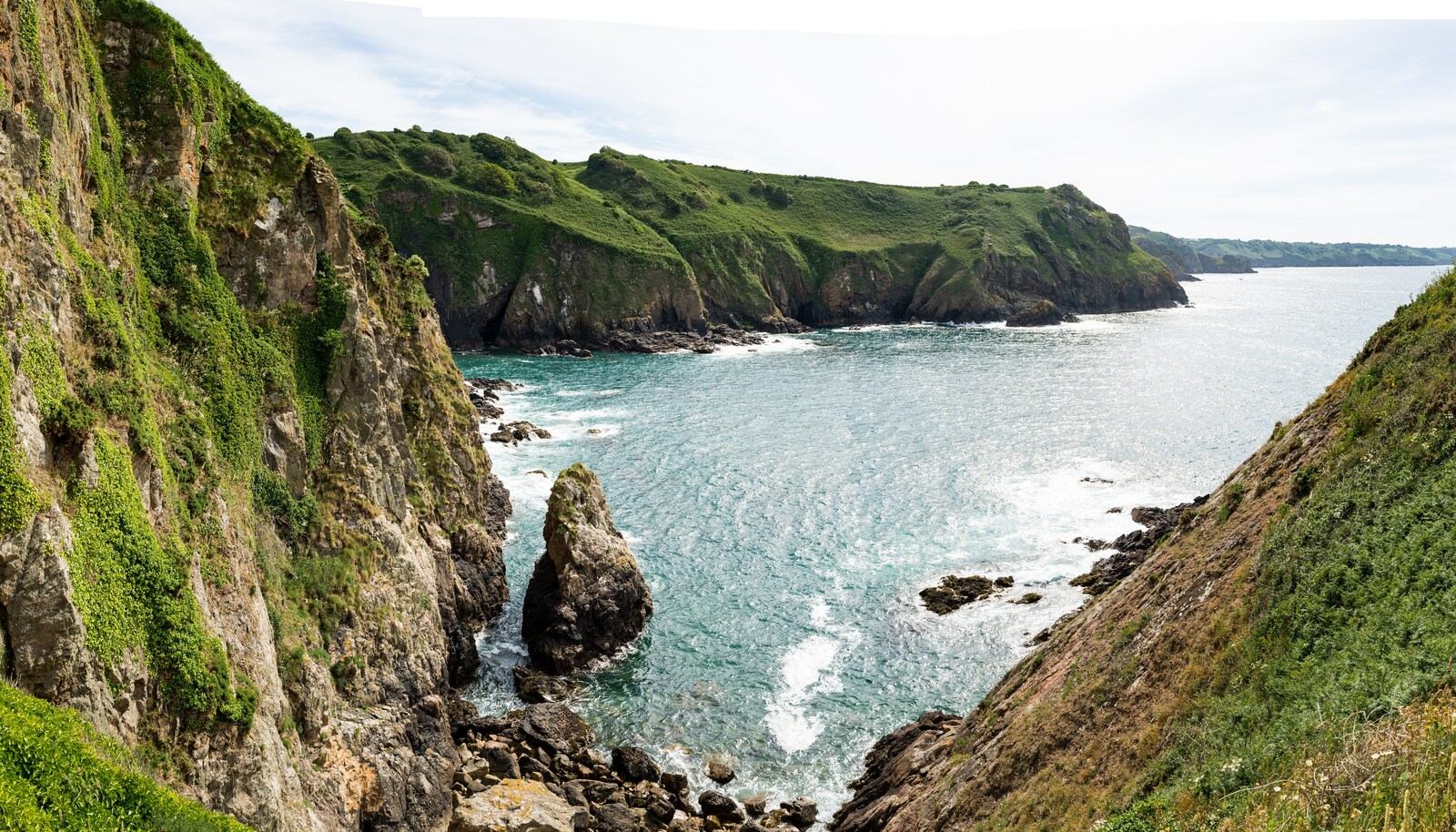 Côtes déchiquetées du nord de Jersey