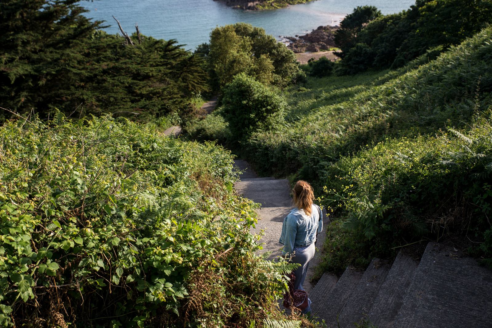 En route pour le Portelet Bay Café 