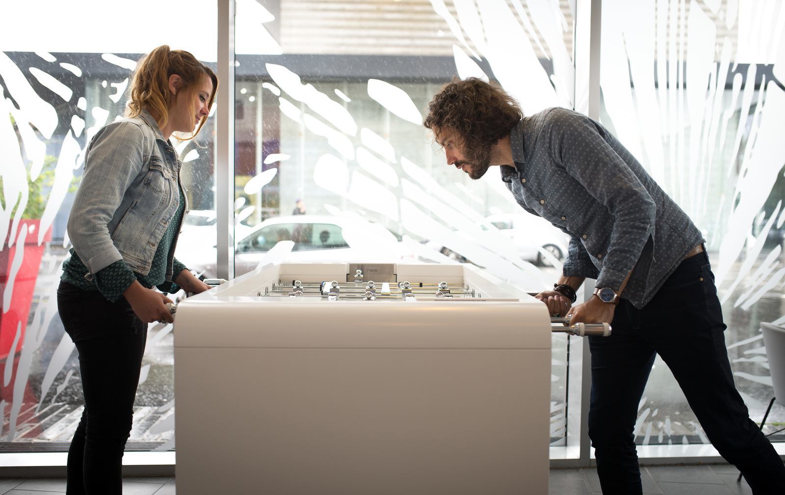 Petite partie de babyfoot Petite partie de babyfoot