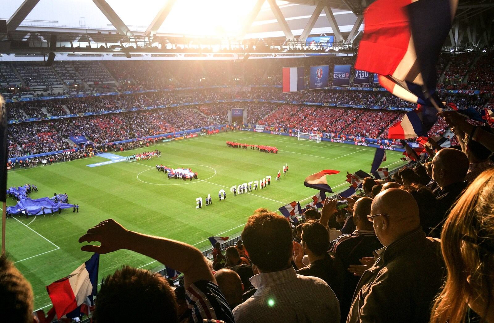A l'intérieur du stade lors du match France Suisse A l'intérieur du stade lors du match France Suisse