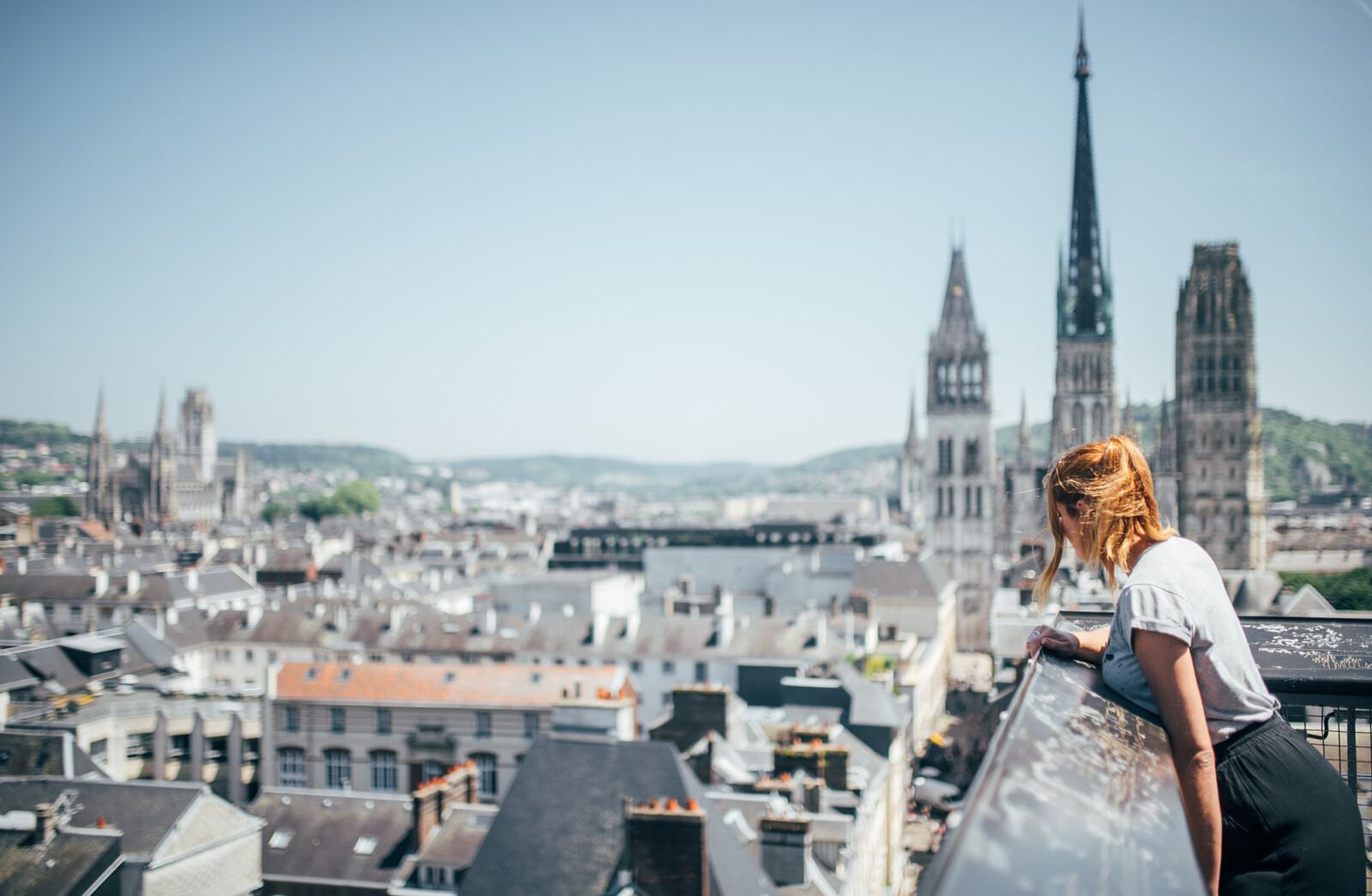 Vue panoramique sur le vieux Rouen Vue panoramique sur le vieux Rouen