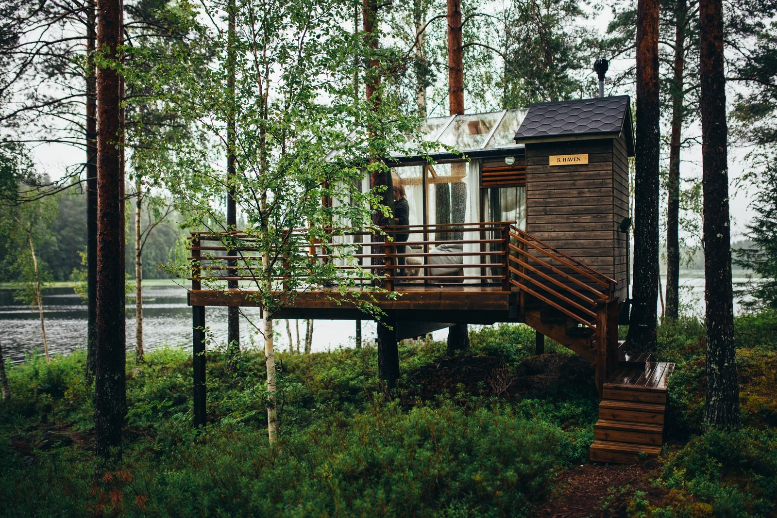 Notre cabane dans la foret pour la nuit 