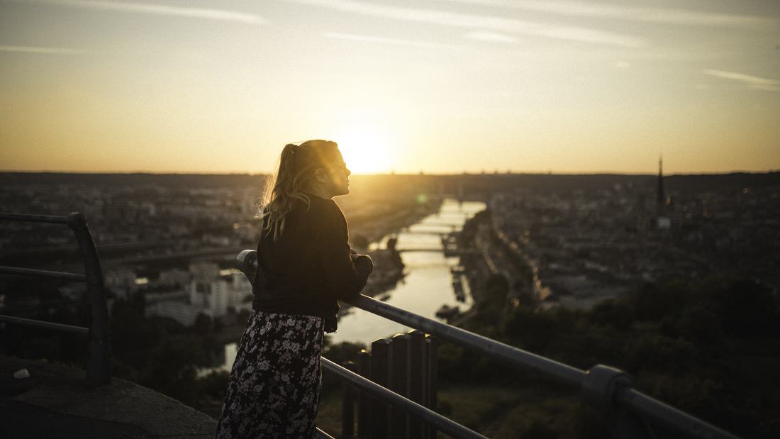 Panorama côte Sainte Catherine à Rouen