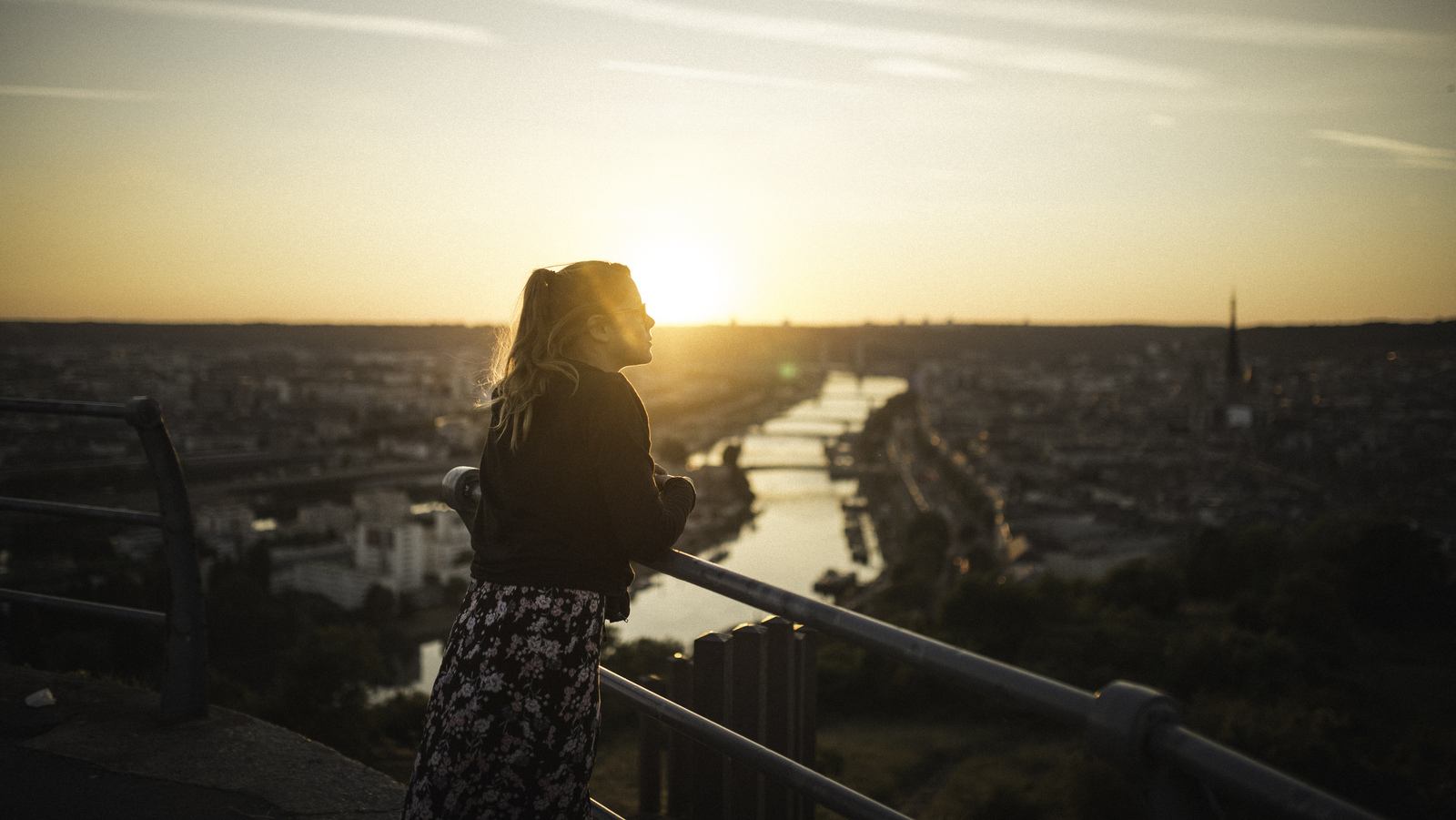 Panorama côte Sainte Catherine à Rouen