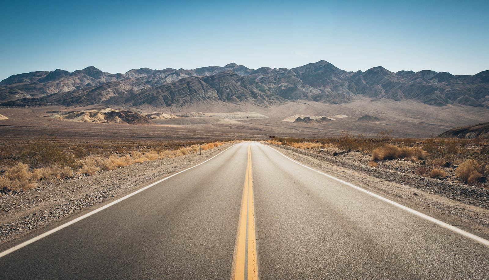 Sur la route en direction de Death Valley