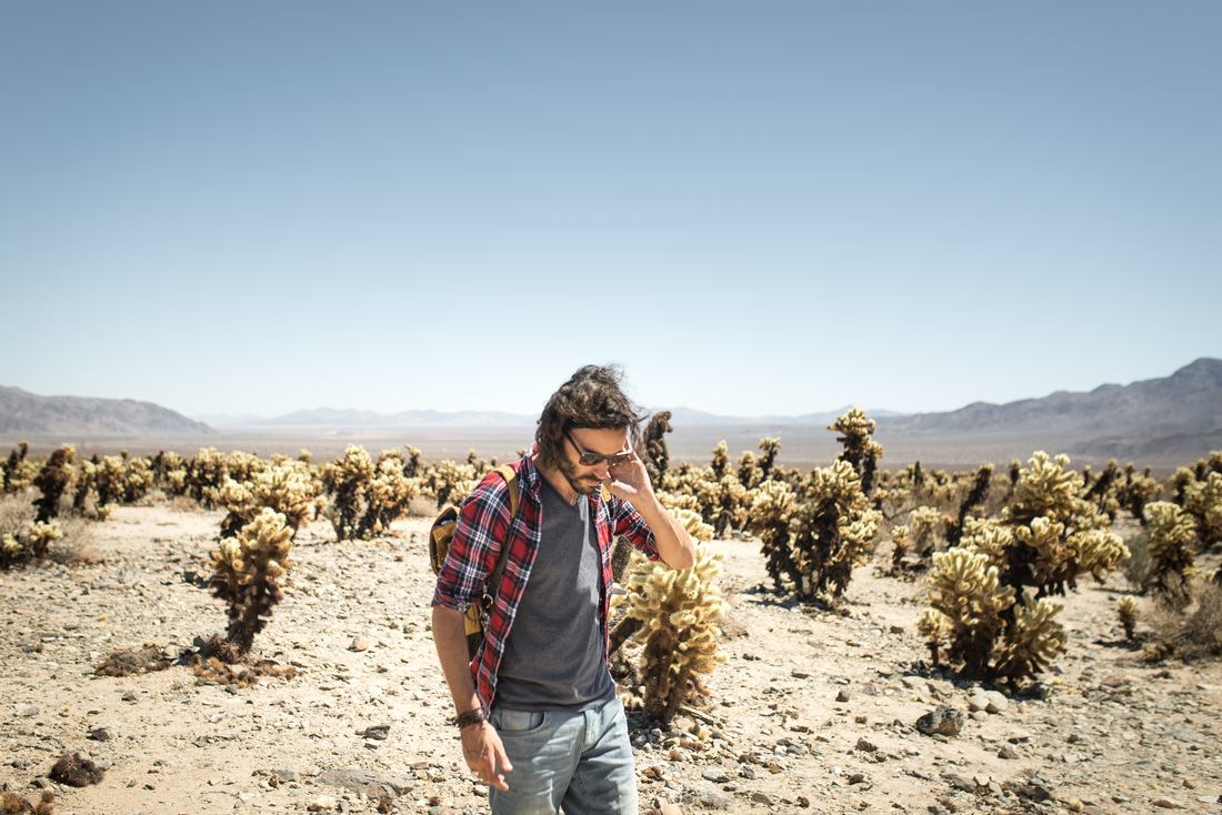 Seb à Joshua Tree