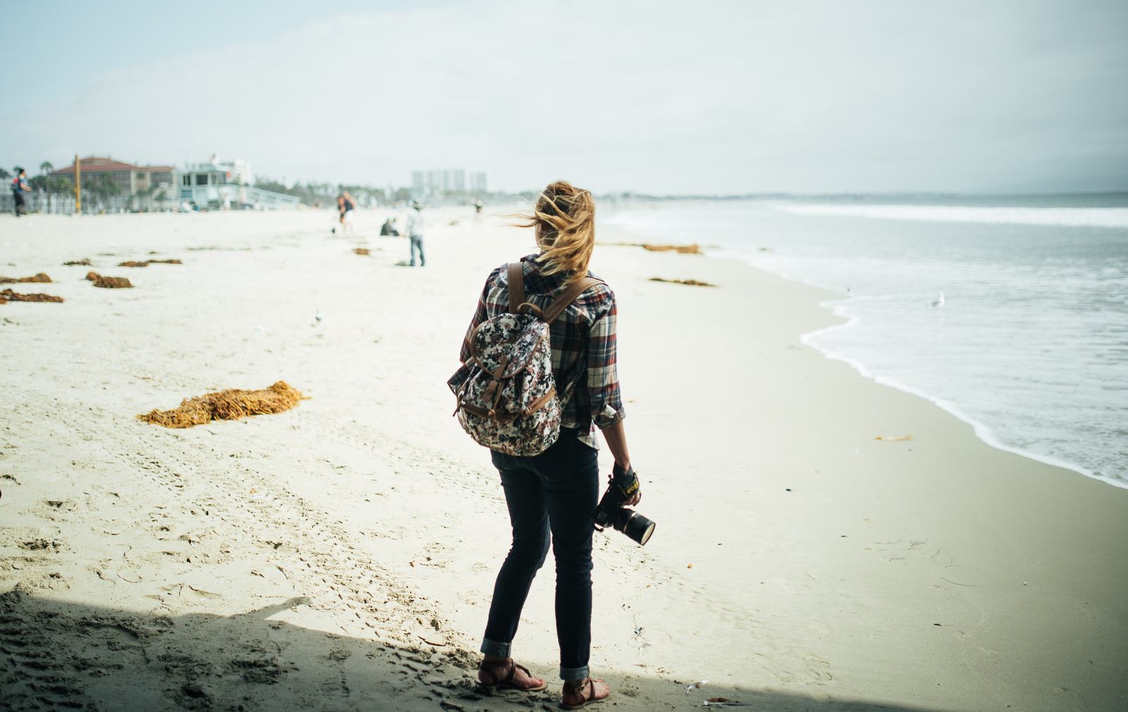 Manue, un peu perdue à Santa Monica Manue, un peu perdue à Santa Monica