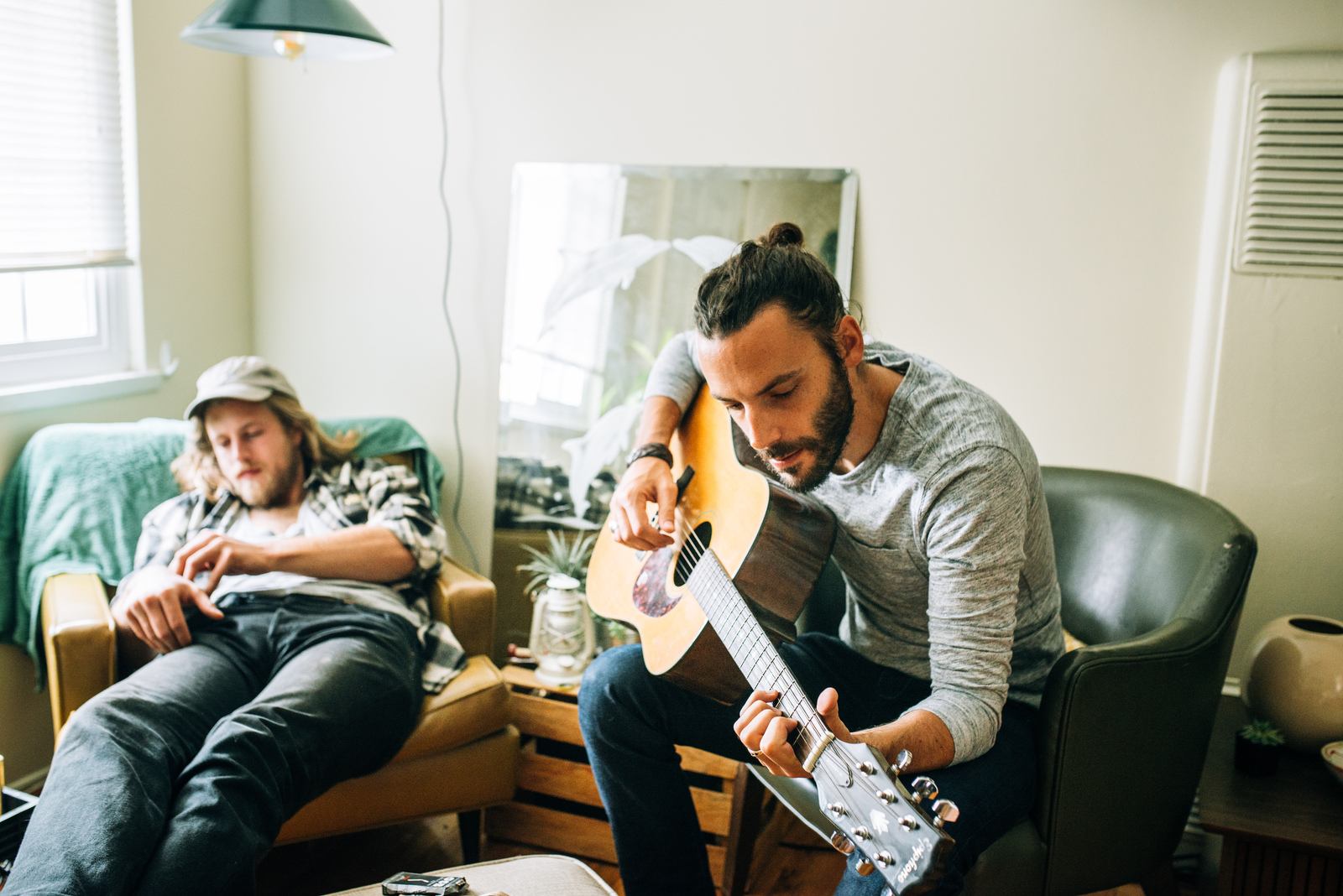 Seb jouant de la musique 