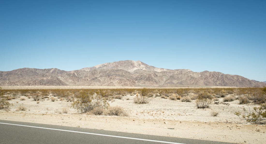 Paysage désertique de Californie