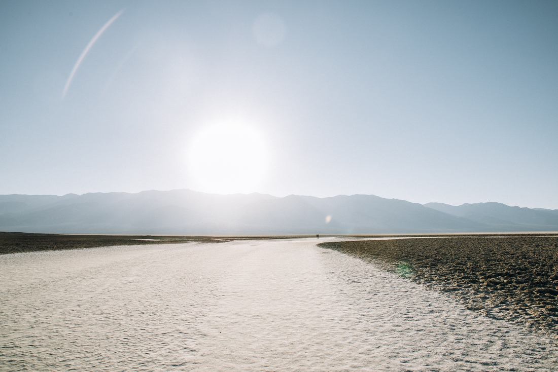 Bad Water au soleil couchant 